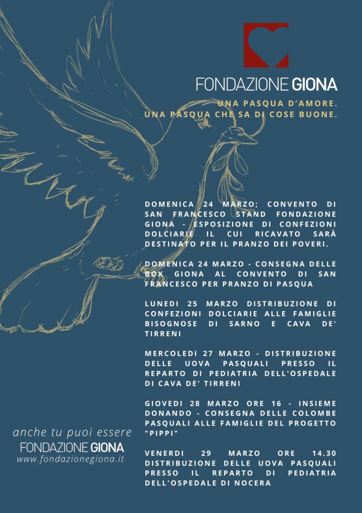 Pasqua con Fondazione Giona