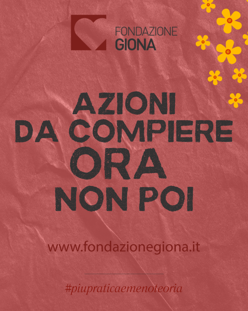 Aiutaci a fare il bene, qui e ora.